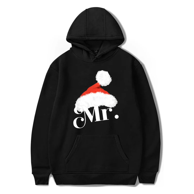 Mr and Mrs Christmas Hoodies