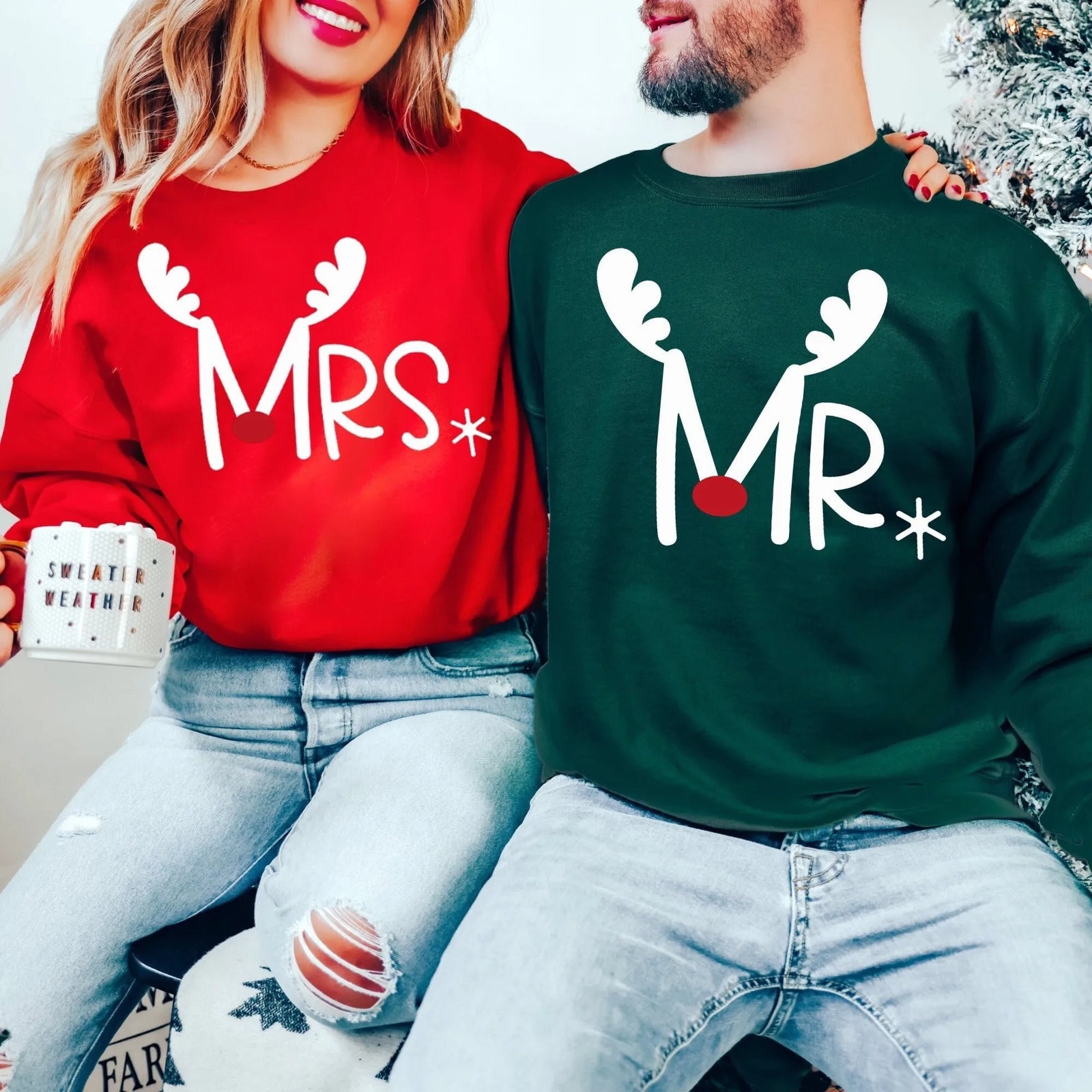 Mr and Mrs Christmas Sweatshirt