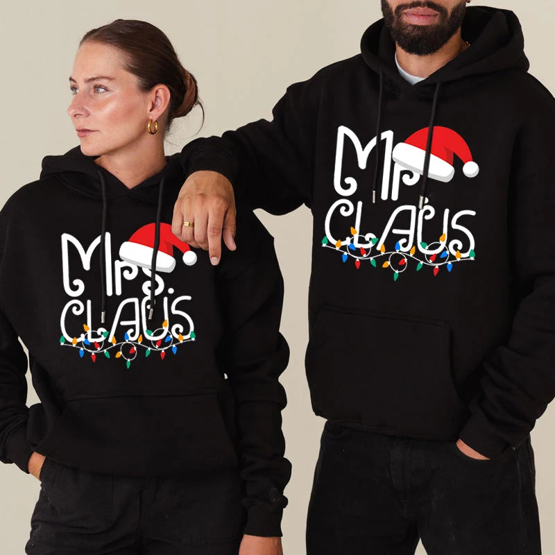 Mr and Mrs Claus Hoodies