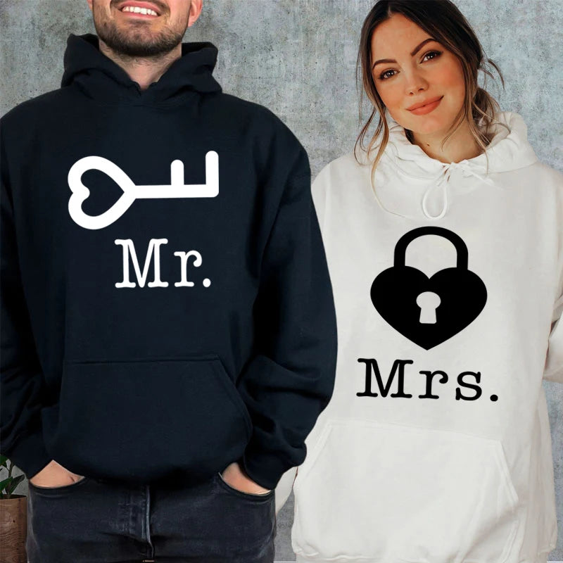 Mr and Mrs Couple Hoodies
