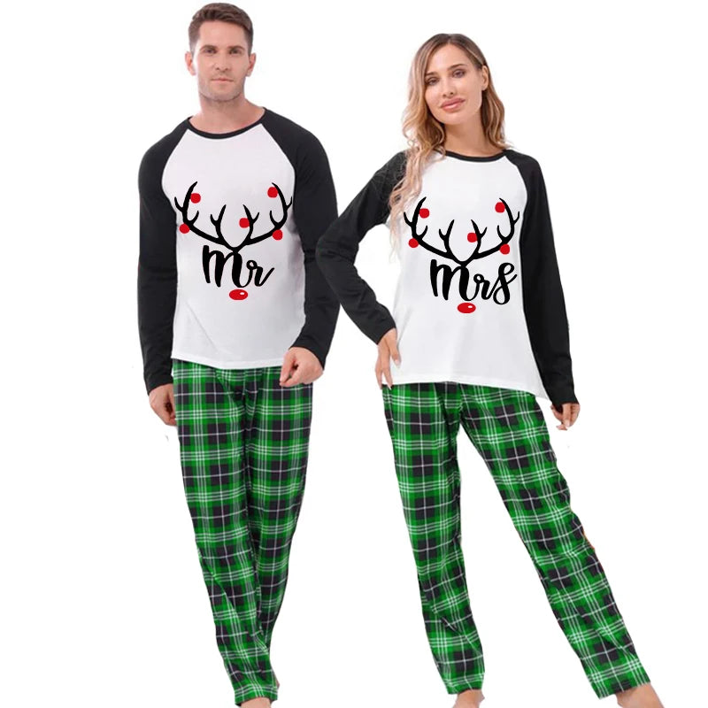 Mr and Mrs Matching Christmas Pajamas