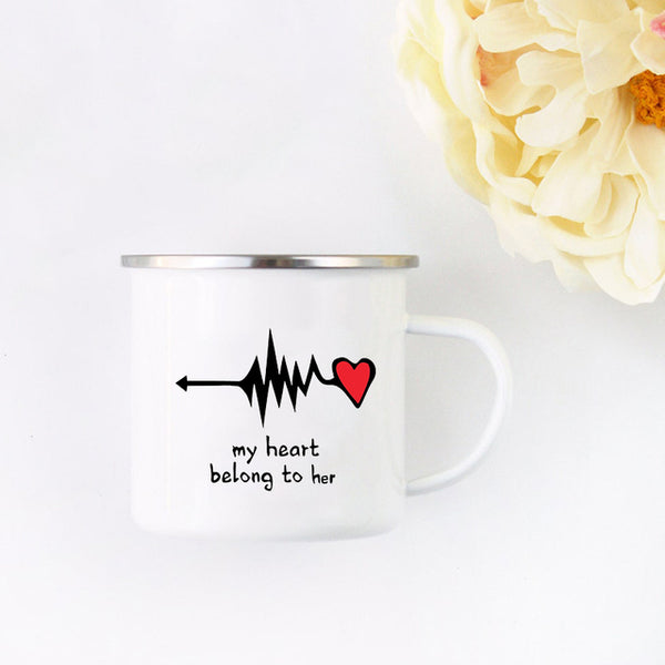 Custom 'My Heart Belongs To Him/Her' Couple Hoodies - Unisex Matching Sweatshirts For Him & Her