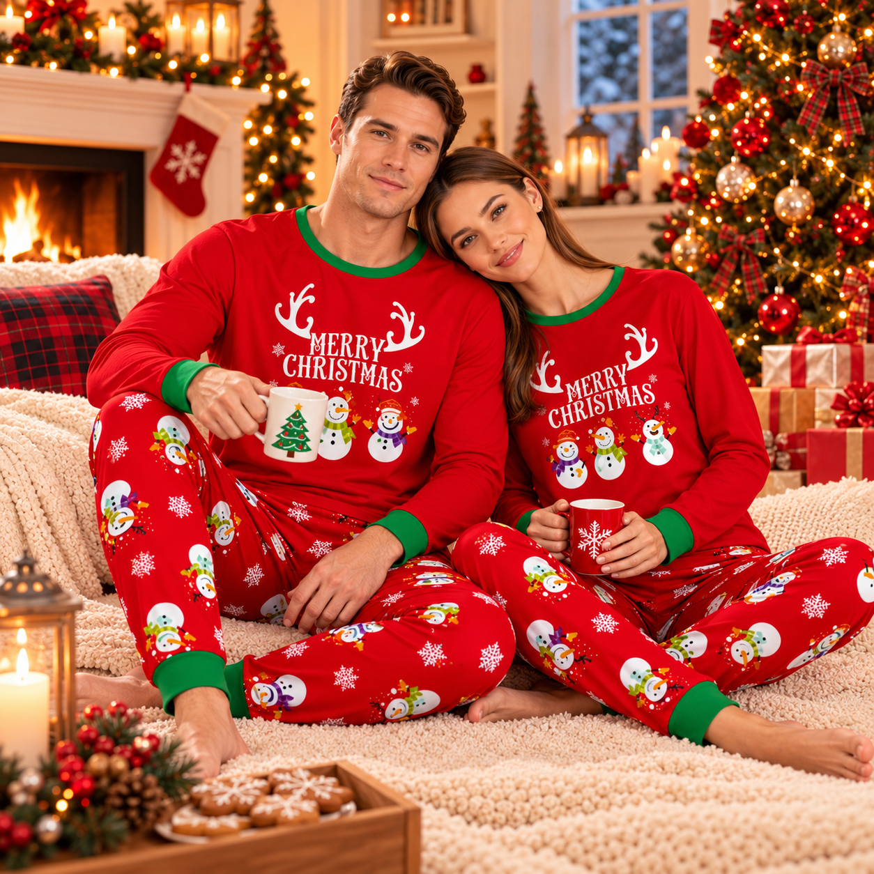 Couple Pajama Sets Christmas