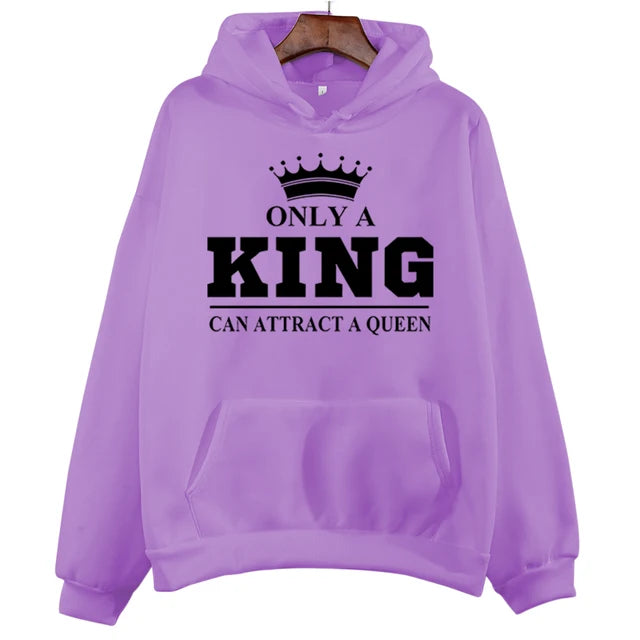 Only a King can Attract a Queen Hoodie