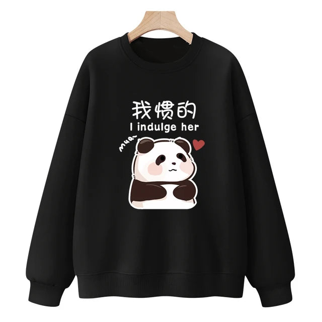 Panda Matching Sweatshirt for Couples