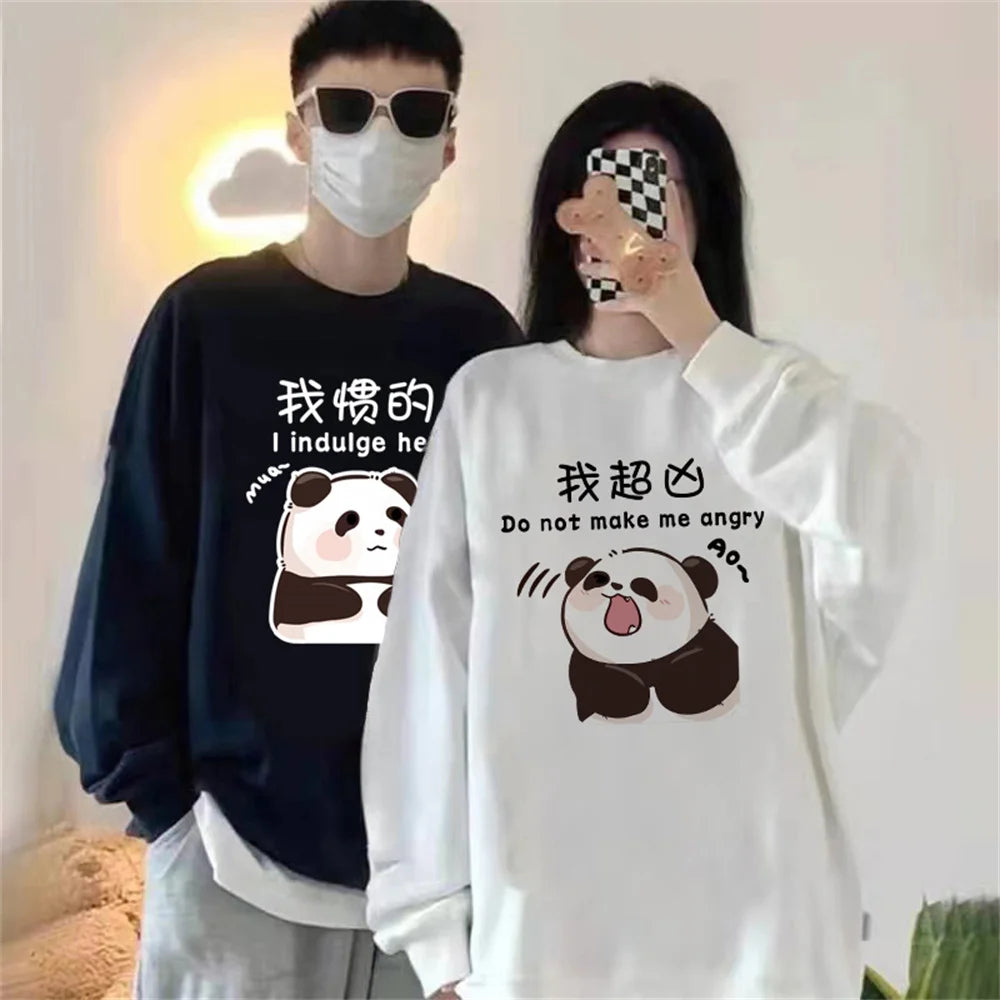 Panda Matching Sweatshirt for Couples