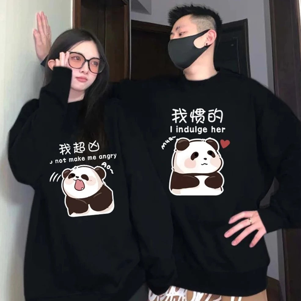 Panda Matching Sweatshirt for Couples