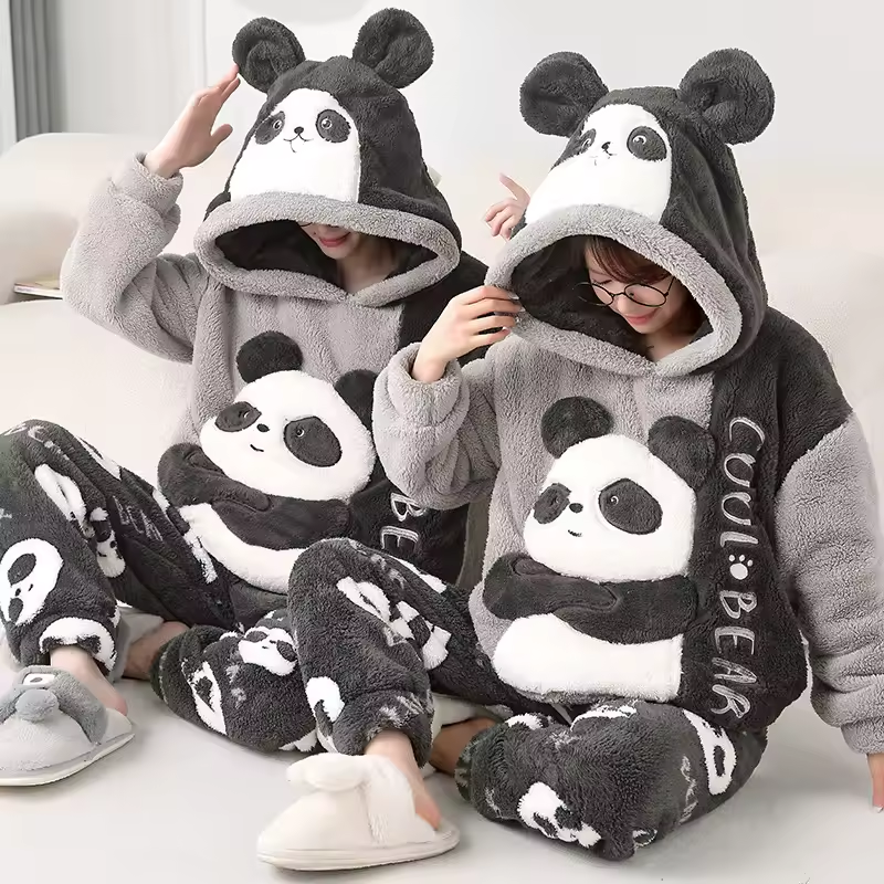 Panda Bear Onesie Couple