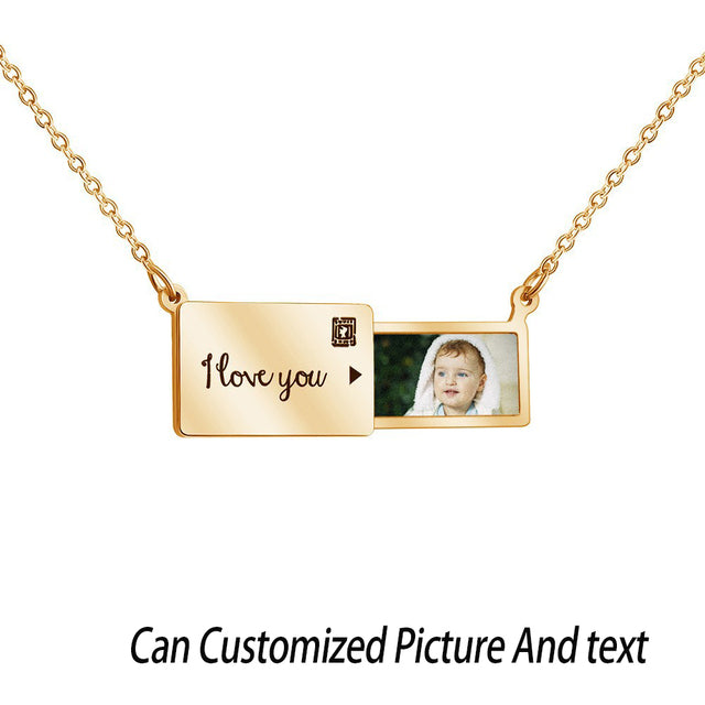Personalised Love Letter Photo Necklace