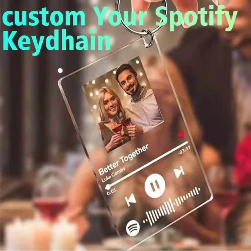 Personalized Keychain with Song