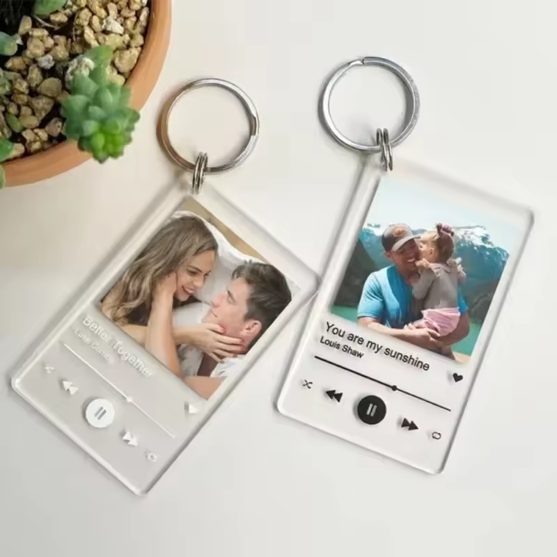 Personalized Keychain with Song