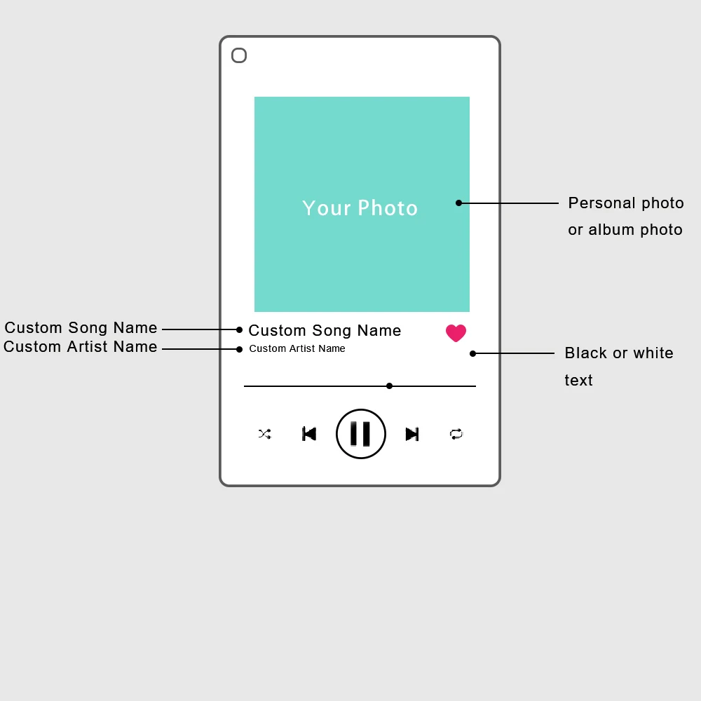 Personalized Keychain with Song