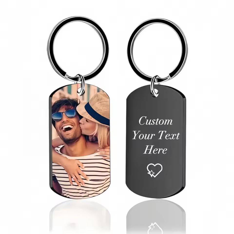 Personalized Photo Keychain for Couples