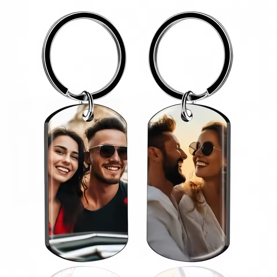 Personalized Photo Keychain for Couples