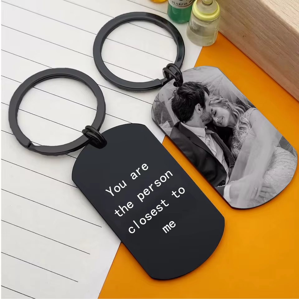 Personalized Photo Keychain for Couples