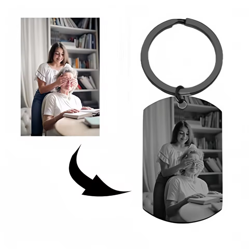 Personalized Photo Keychain for Couples