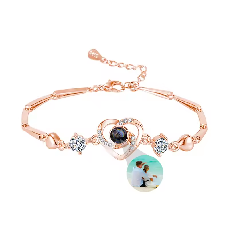 Photo Projection Charm Bracelet