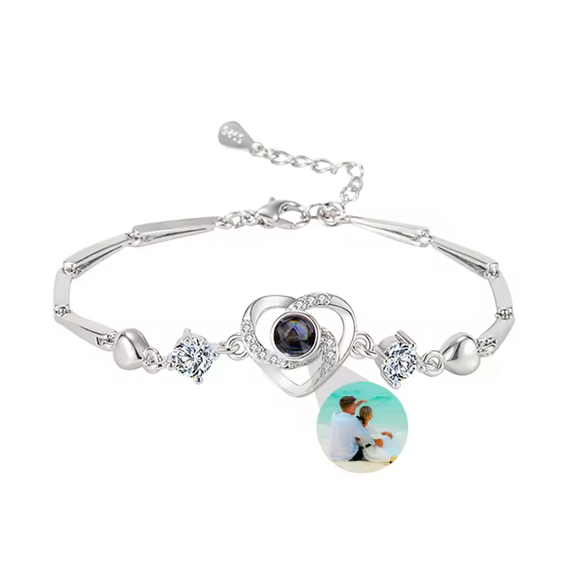 Photo Projection Charm Bracelet