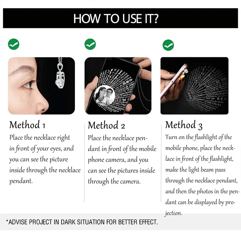 Photo Projection Charm Bracelet