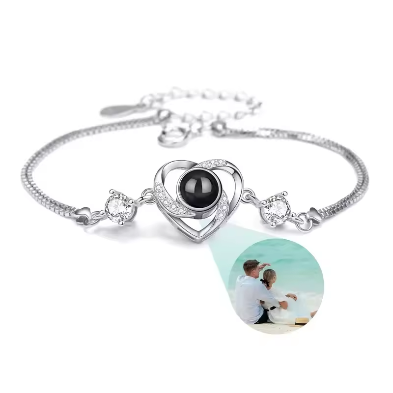 Photo Projection Charm Bracelet