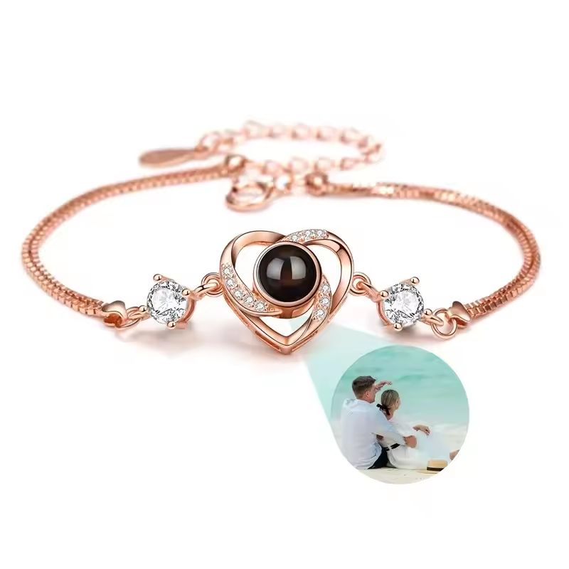 Photo Projection Charm Bracelet