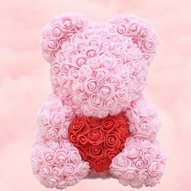 Pink Rose Bear
