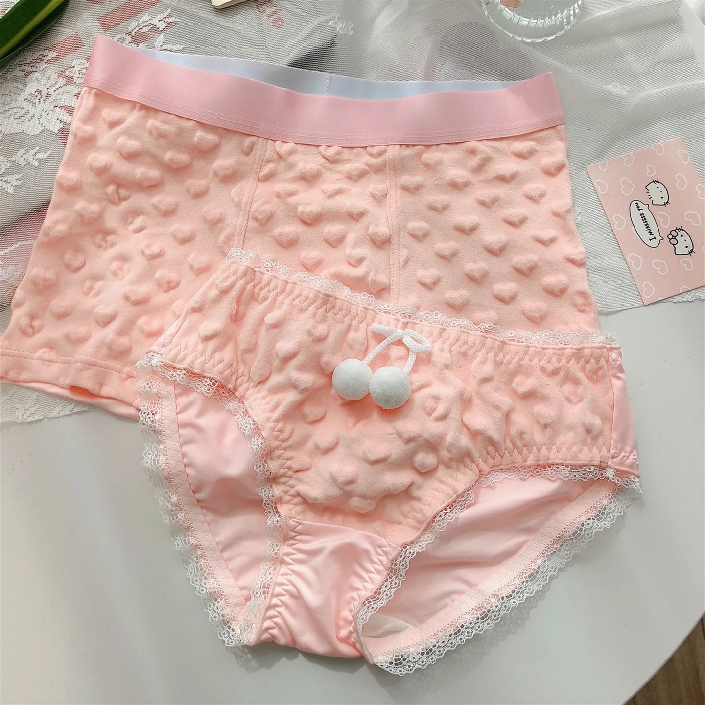 Pink Couple Underwear