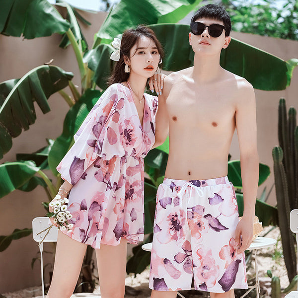Pink couples bathing suits My Couple Goal
