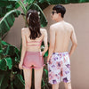 Pink couples bathing suits