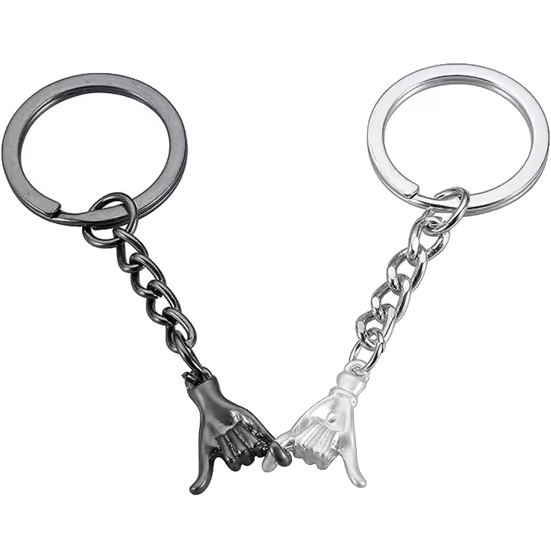Pinky Promise Couple Keychain