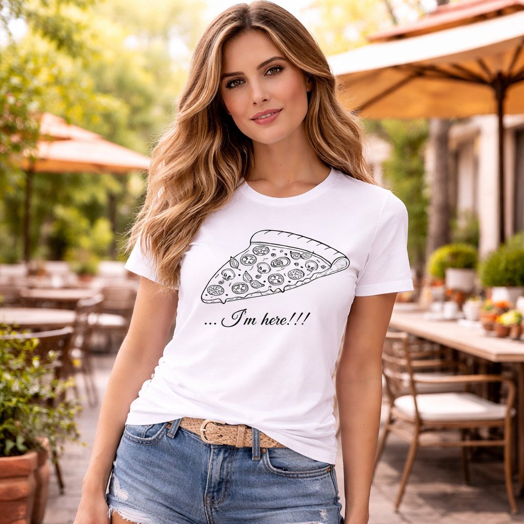 Matching Couples Pizza T Shirt