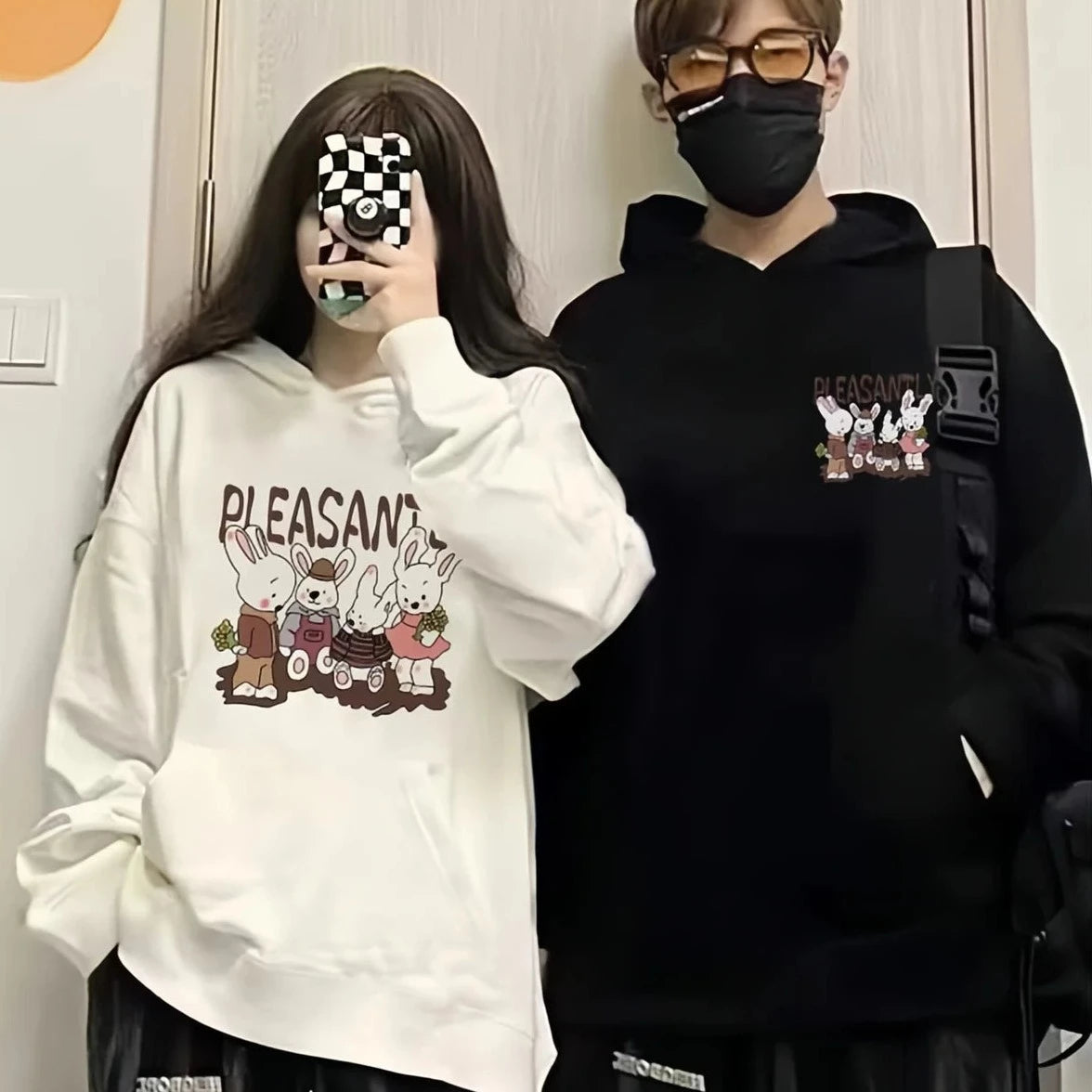 Pleasantly Couple hoodies