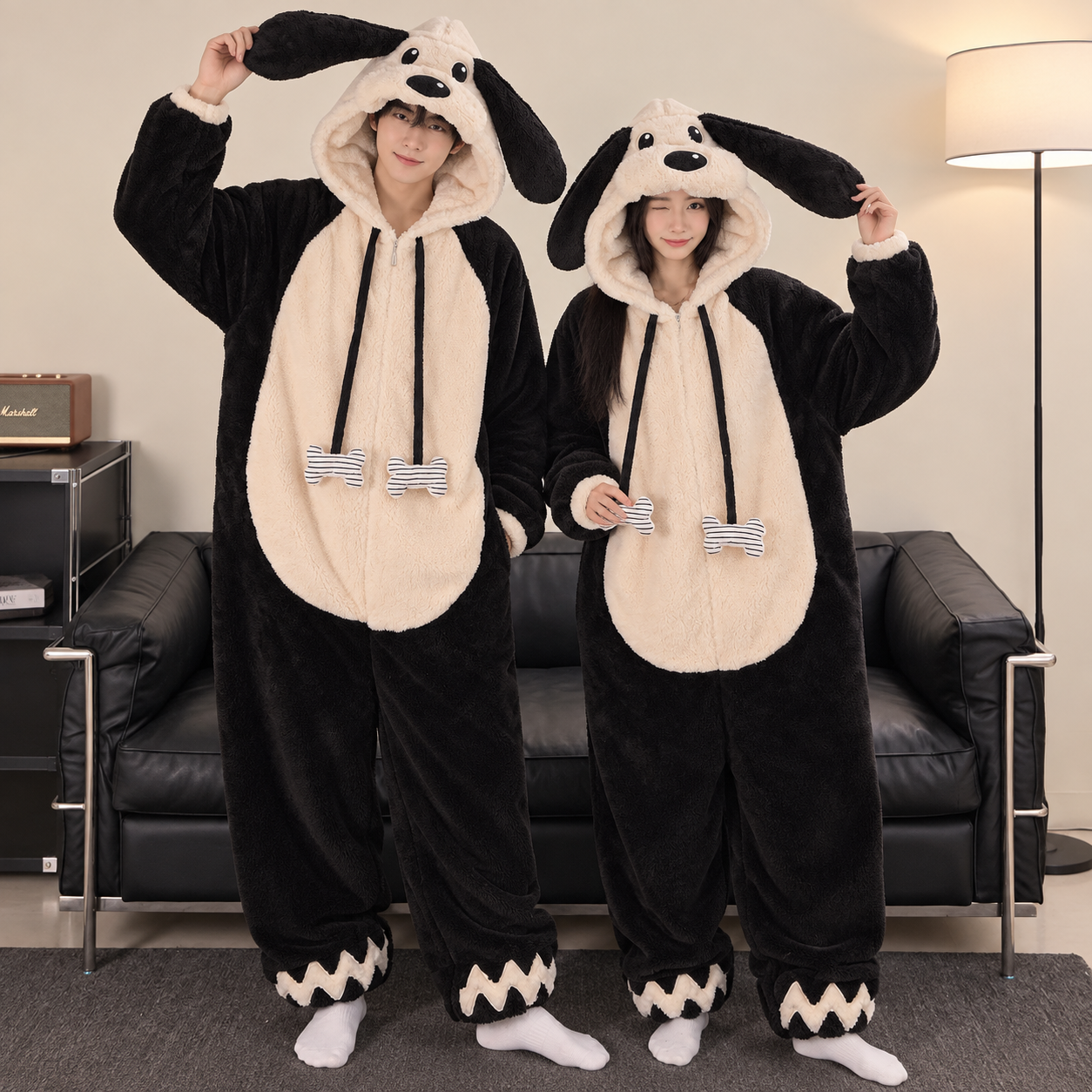 Puppy onesies for couple