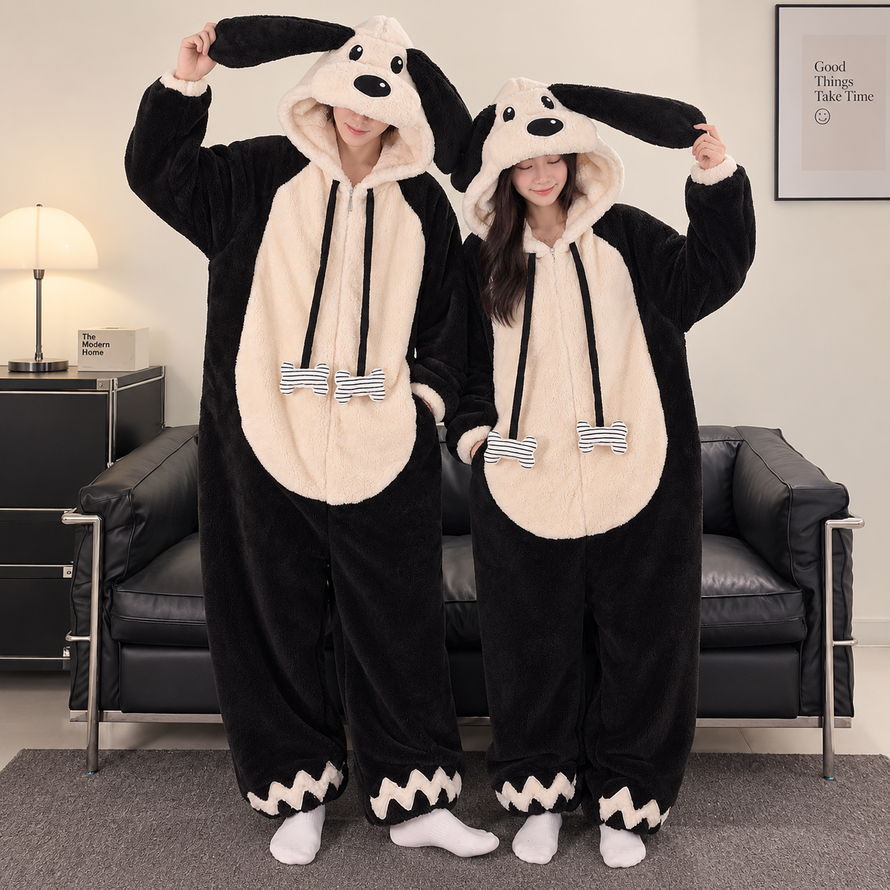 Puppy onesies for couple
