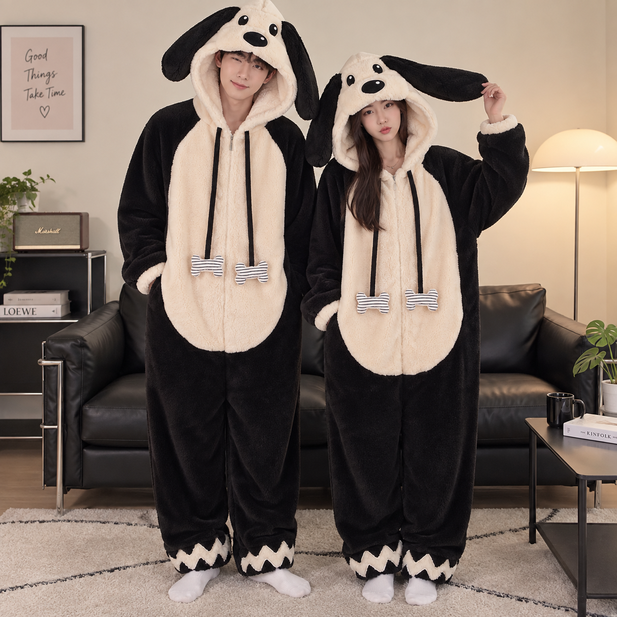 Puppy onesies for couple