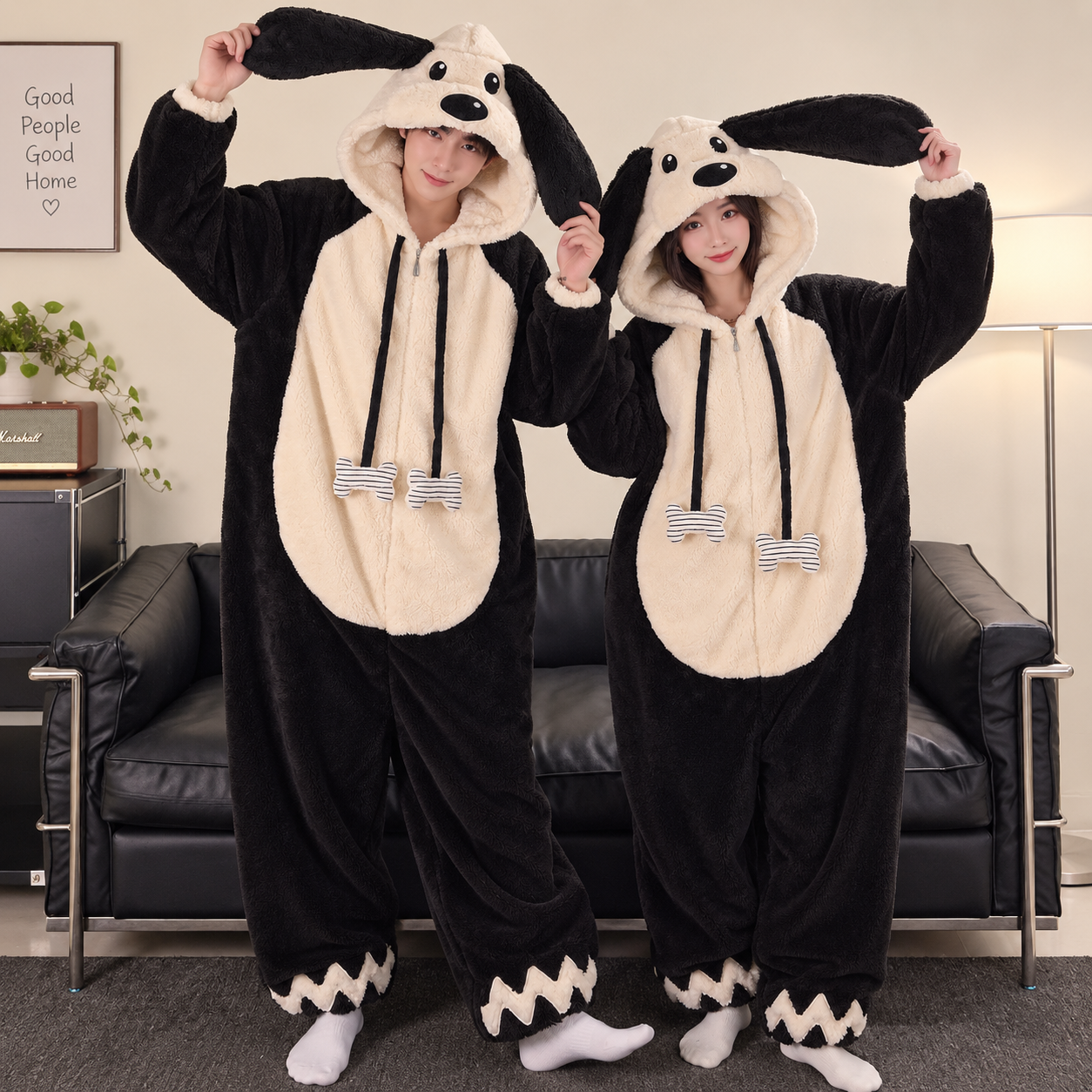 Puppy onesies for couple