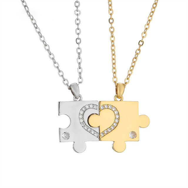 Puzzle Matching Necklace for Couples