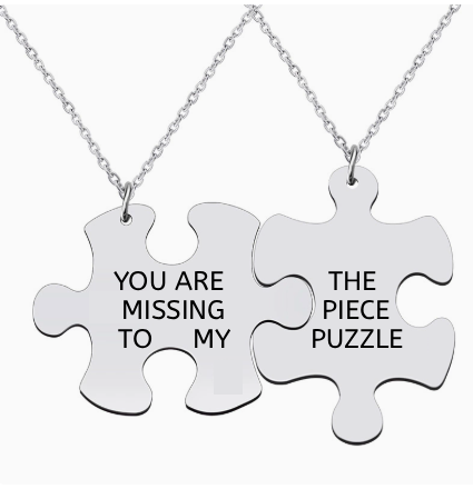 You Are the Missing Piece to my Puzzle Necklace