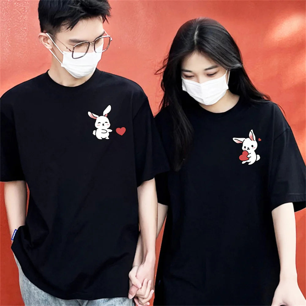 Rabbits Heart Couples Shirts