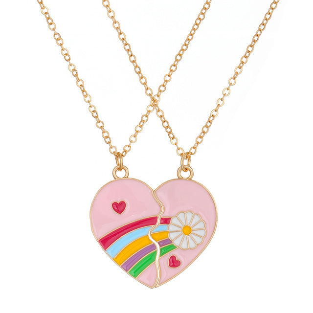 Rainbow Necklace for Couples