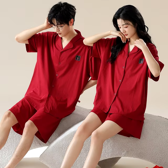 Red Matching Pajamas for Couples