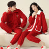 Red Matching Christmas Pajamas for Couples