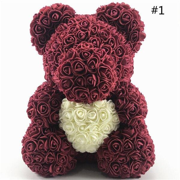Rose bear 40 cm