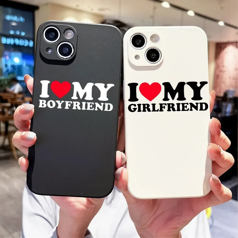 I Love my Girlfriend Phone Case
