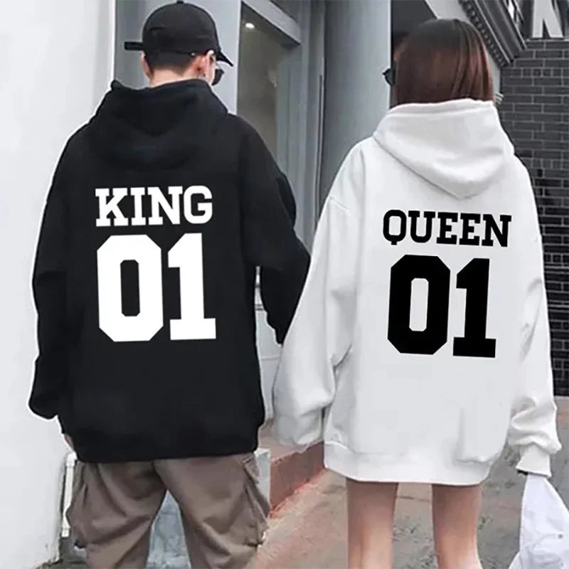 King Queen Hoodies