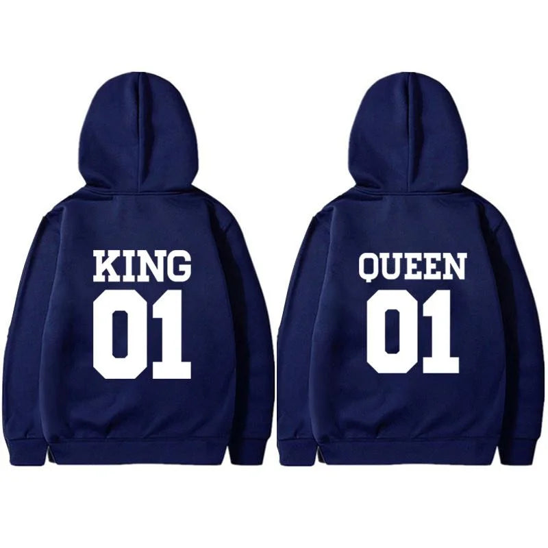 King Queen Hoodies