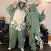 Green Cat Couple Onesies