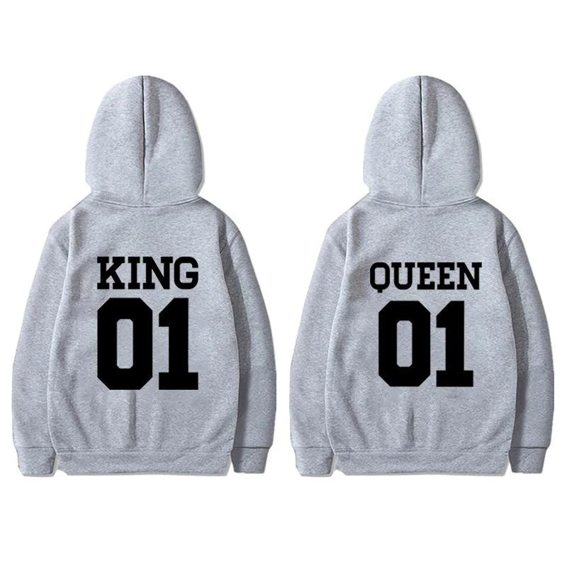 King Queen Hoodies