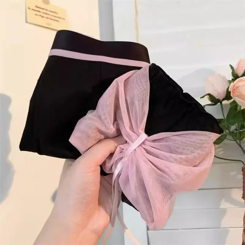 Black Pink Matching Couple Underwear