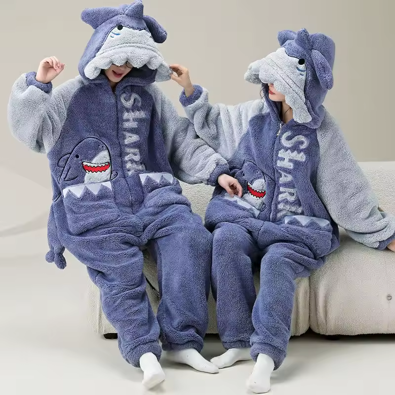 Shark Matching Onesies for Couples